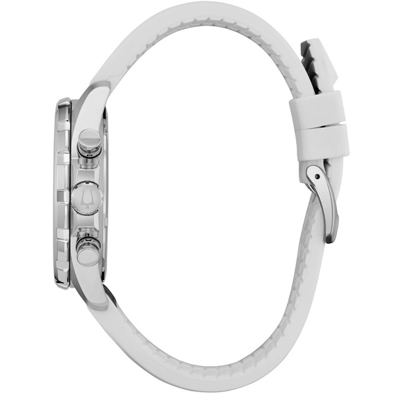 Bulova Marine Star Men's Quartz Chronograph Blue Leather 43mm Watch 96B287 - Picture 4 of 6